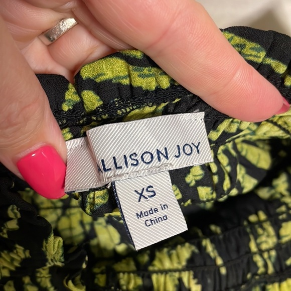 Allison Joy women’s smocked mock / turtleneck sleeveless Lightweight blouse XS - Picture 6 of 10